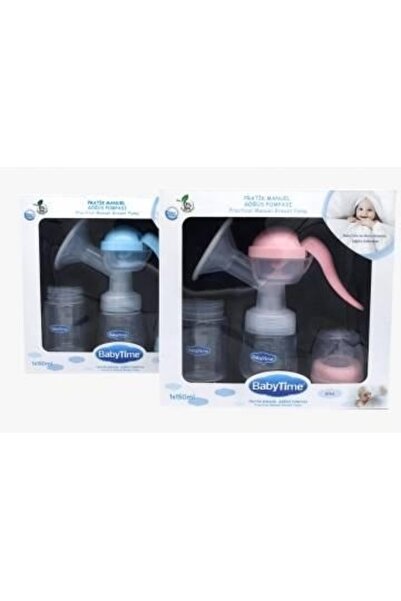 Babytime مضخة الثدي اليدوية العملية باللون الأزرق