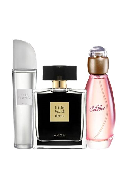 AVON Pur Blanca Edt 50 ml Little Black Dress Edp 50 ml Celebre Edt 50 ml Kadı...