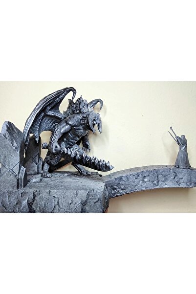 TuransoyCraft Balrog Ve Gandalf Savaşıyor Figür 20 Cm Yüzüklerin Efendisi Lot...