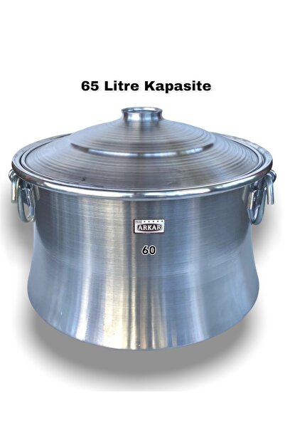 ELUR Alüminyum Arap Kazanı & Pişirme Tenceresi 65 Litre, 60 No D