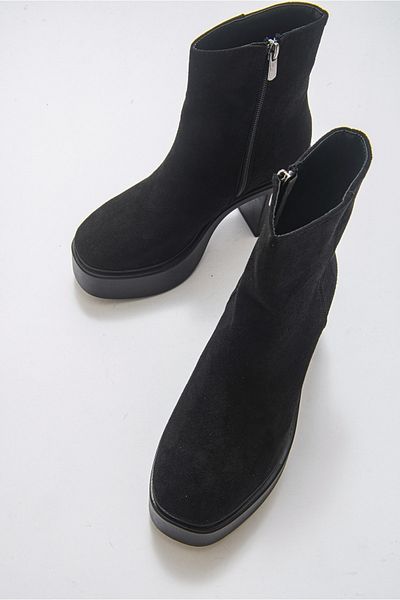 LuviShoes Dámské semišové boty West Black