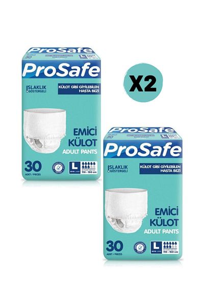 Canped Prosafe Absorbent Panties 30pcs 110-150 Cm Large
