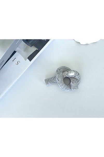 YYY by MY Açık Gri Desenli Düğüm Mumluk