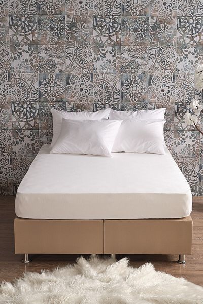 Miabella Home Cearşaf de pat elastic din bumbac pieptănat |   Pat 100x200 compatibil, textura moale