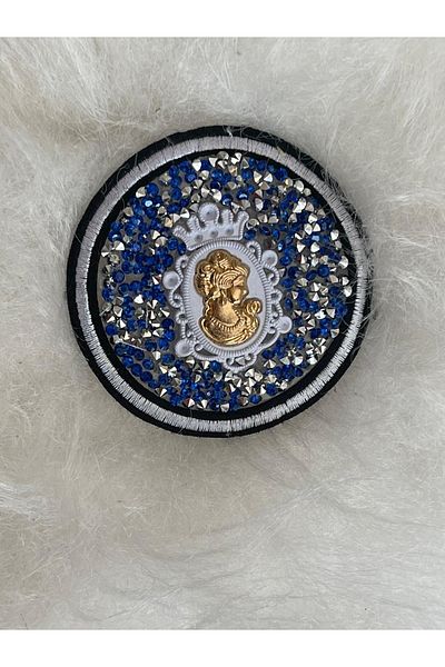 Gönülden Tasarım 7x7 Cm Design Sincerity Stone Applique Patch Cresting Broderie Lipire cu fier de calcat