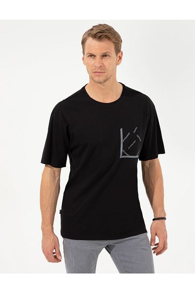 Pierre Cardin Μαύρο μπλουζάκι Comfort Fit