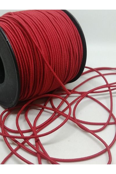 Firebird Takı Aksesuar Ve Kamp Malzemeleri 1.5 Mm Rubber Rope Red Color 20 Meters