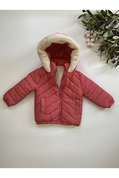 Puffin Kids Kürklü Kapitone Mont