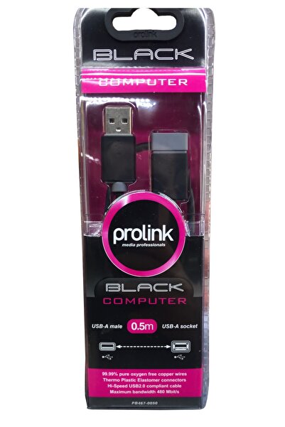 Usb-a Male - Usb A Soket Kablo, 0.5m Pb467-0050