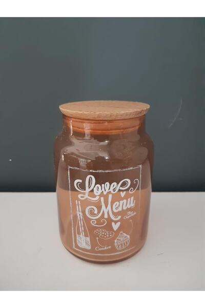 Tantitoni Love Menu Desenli Rose Gold Cam Kavanoz 890 Ml