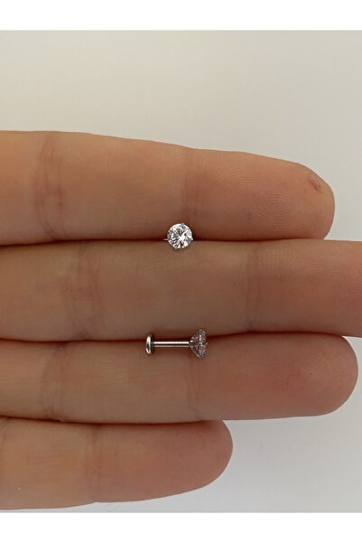 Arescollection Cerrahi Çelik Tragus Helix Conch Lobe Kıkırdak Uyumlu Piercing...