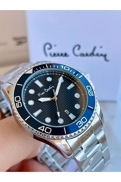 Pierre Cardin Pr.02.cd.1002 Steel Cord Men's Wristwatch 30 Mt Waterproof