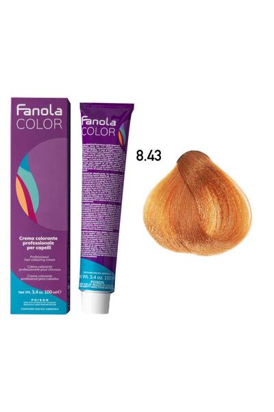 Fanola Color 100ml Light Copper Golden Blonde 8.43