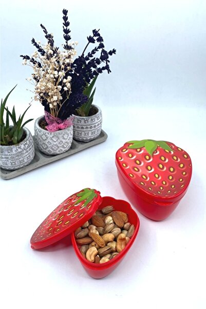 Buffer ® Set of 2 Nesting Strawberry Model Storage and Nutrition Containers (550 Ml + 250 Ml)
