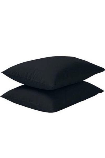 miss linda home collection Misslinrdahome 100% Cotton Black Two Pieces 50x70 Pillow Case