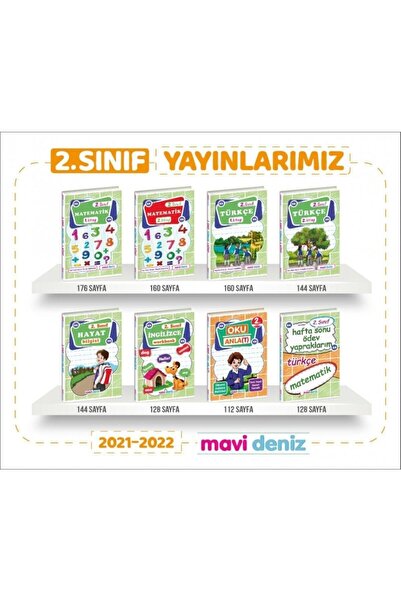 Mavi Deniz Yayınları 2.sınıf Etkinliklerle Çalışma Yaprakları Set