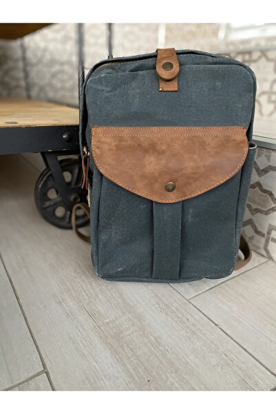 old cotton cargo حقيبة ظهر كاناس مشمعة مقاومة للماء للجنسين بطول قابل للتعديل