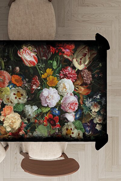 NeluxHome Ανθεκτικό στους λεκέδες Ταϊλανδέζικο βελούδο από ύφασμα που δεν σκουριάζει, λουλουδάτο πανί που πλένεται τραπεζομάντιλο Mso103