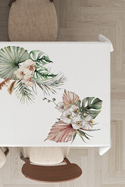 NeluxHome Ανθεκτικό στους λεκέδες Ταϊλανδέζικο βελούδο που πλένεται ανθεκτικό στους λεκέδες υφασμάτινο λουλουδάτο τραπεζομάντιλο Mso135