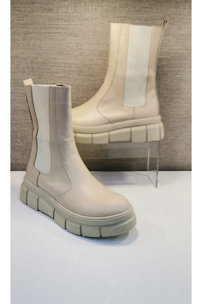 VOOG Leather Elastic Boots