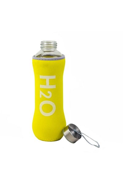 Zarif İnci H2o Glass Flask 600ml Yellow