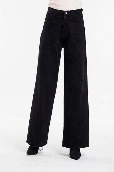 Trn JNS Pantaloni Palazzo cu blugi largi cu talie super înaltă din Lycra anilor 90