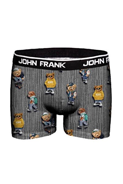 John Frank Ανδρικό ψηφιακό μπόξερ Jfbd325 Cool Teddy - με σχέδιο