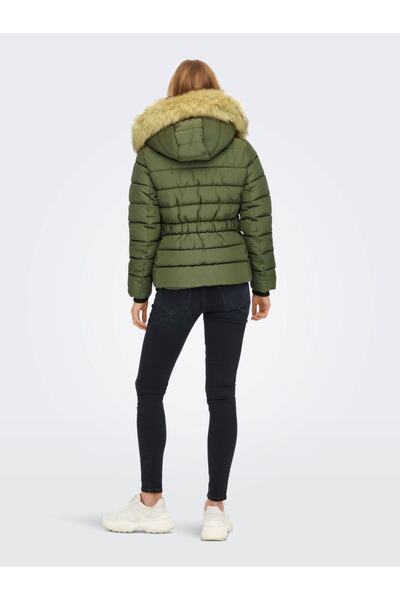ONLY Palton pentru femei Onlcamılla Quılted Furhood