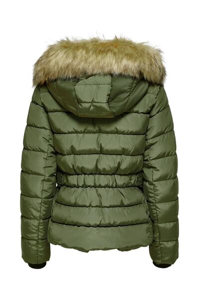 ONLY Γυναικείο παλτό Onlcamılla Quilted Furhood