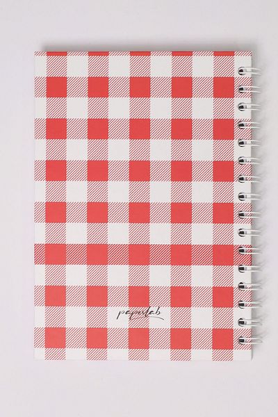 paperlab A5 Spiral Checkered Hard Cover Notebook