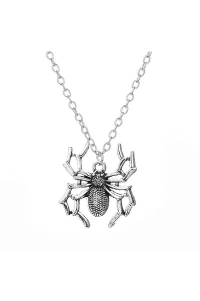Köstebek Gothic Halloween Spider Necklace