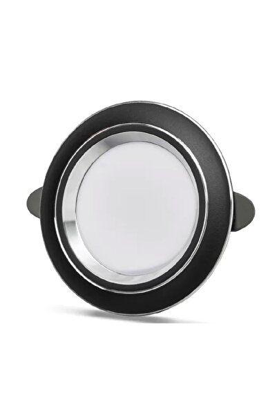 Noas 2 Adet 5w 6500k Beyaz Sıva Altı Siyah Silver Kasa Led Spot Yl38-0531