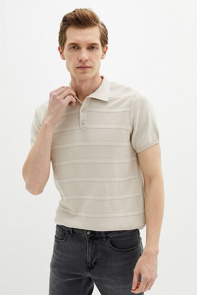 LC Waikiki Men's Light Gray Classic Sweater