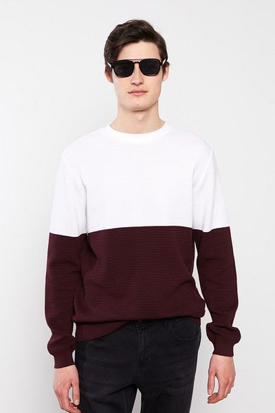 LC Waikiki Pullover - Bordeaux - Regular Fit