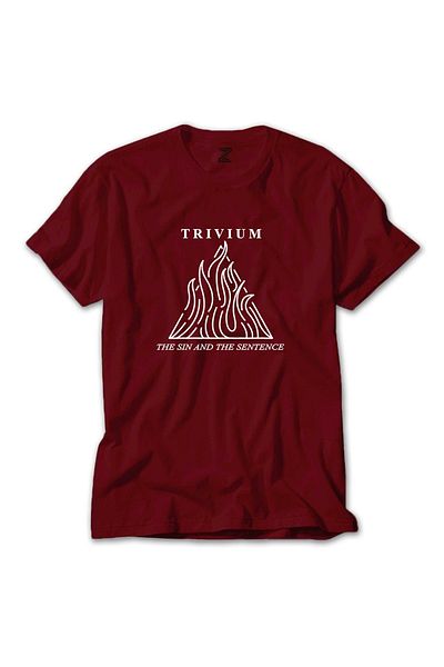 Z zepplin Trivium The Sin And The Sentence Red T-shirt
