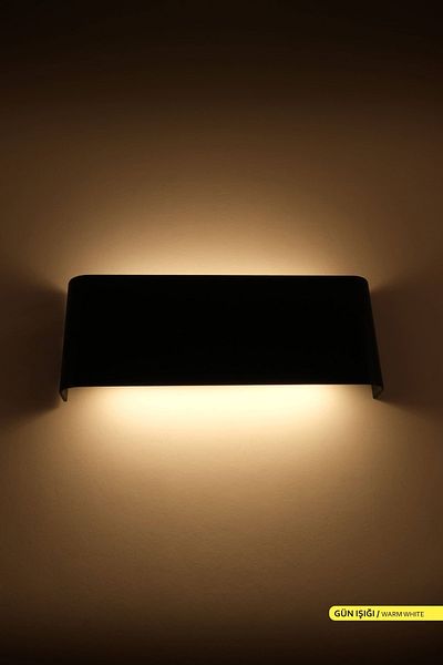 ACK LED Wall Fixture Wall Sconce Black Body 3000k Daylight 6 w
