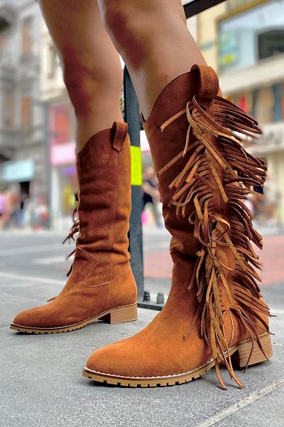 SHOEBELLAS Cizme cu toc pentru femei Barbara Tan Dallas
