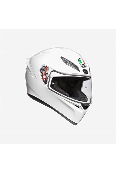AGV K1 Solid White Motorcu Kaskı