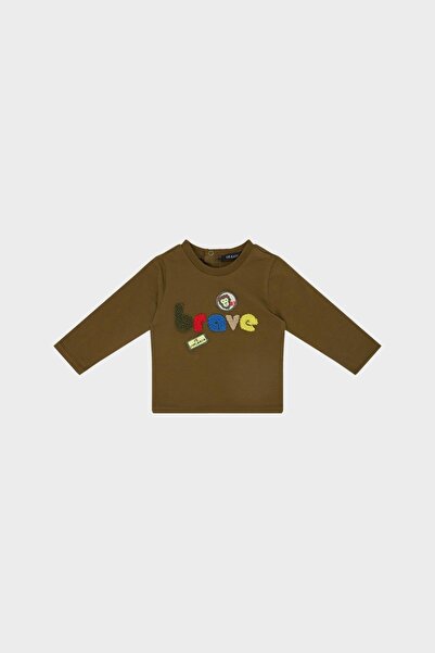 GB Baby Baby-Jungen-Khaki-T-Shirt 22fw0bg1534