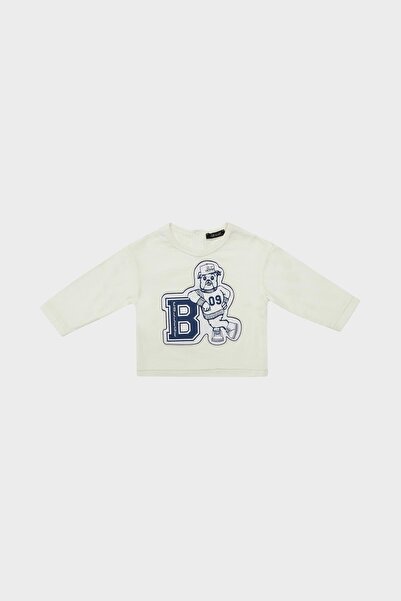 GB Baby Weißes T-Shirt für Babys (Jungen) 22fw0bg1536