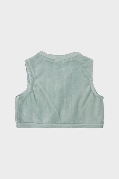 Layette Baby Girl Green Vest 22fw0lt7701