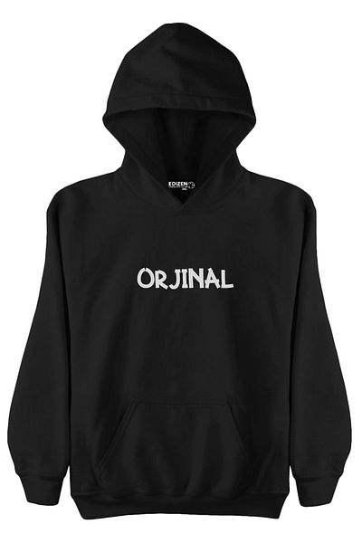 Edizen Γνήσιο φούτερ διπλής όψης με στάμπα Oversize Hooded Super Premium