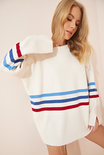 Happiness İstanbul Pullover - Ecru - Oversized