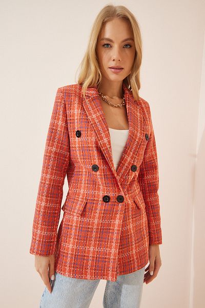 Happiness İstanbul Jacke - Orange - Regular Fit