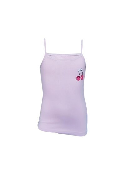 Onurel 5-Piece Cherry Printed Girl's Colorful Undershirt with Rope Strap