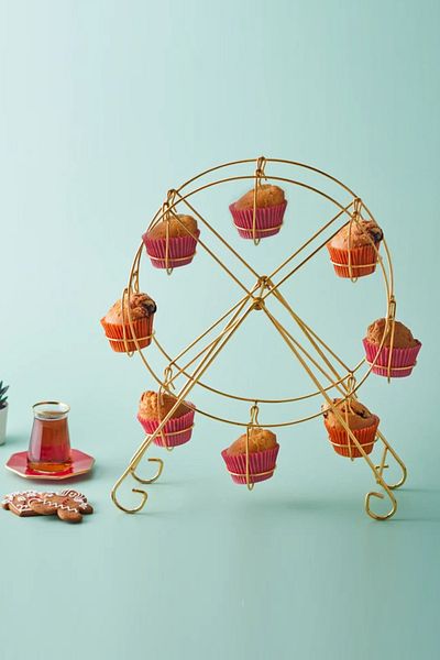 Emsan Gold Color Line Cupcake Stand
