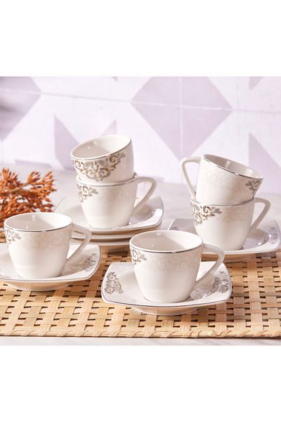 Karaca Nazende 6er-Set Kaffeetassen 80 ml