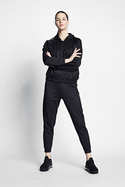 Lescon Kadın Fermuarlı Kapüşonlu Siyah Eşofman Takımı 22b-2125/2135