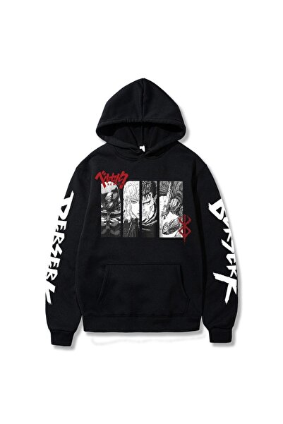 GALASHOP Anime Berserk Guts Grafik Hoodie Sweatshirt