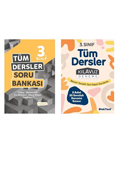 Tudem Yayınları 3.sınıf Tüm Dersler Soru Bankası Tudem + Bloktest Deneme Sınavı